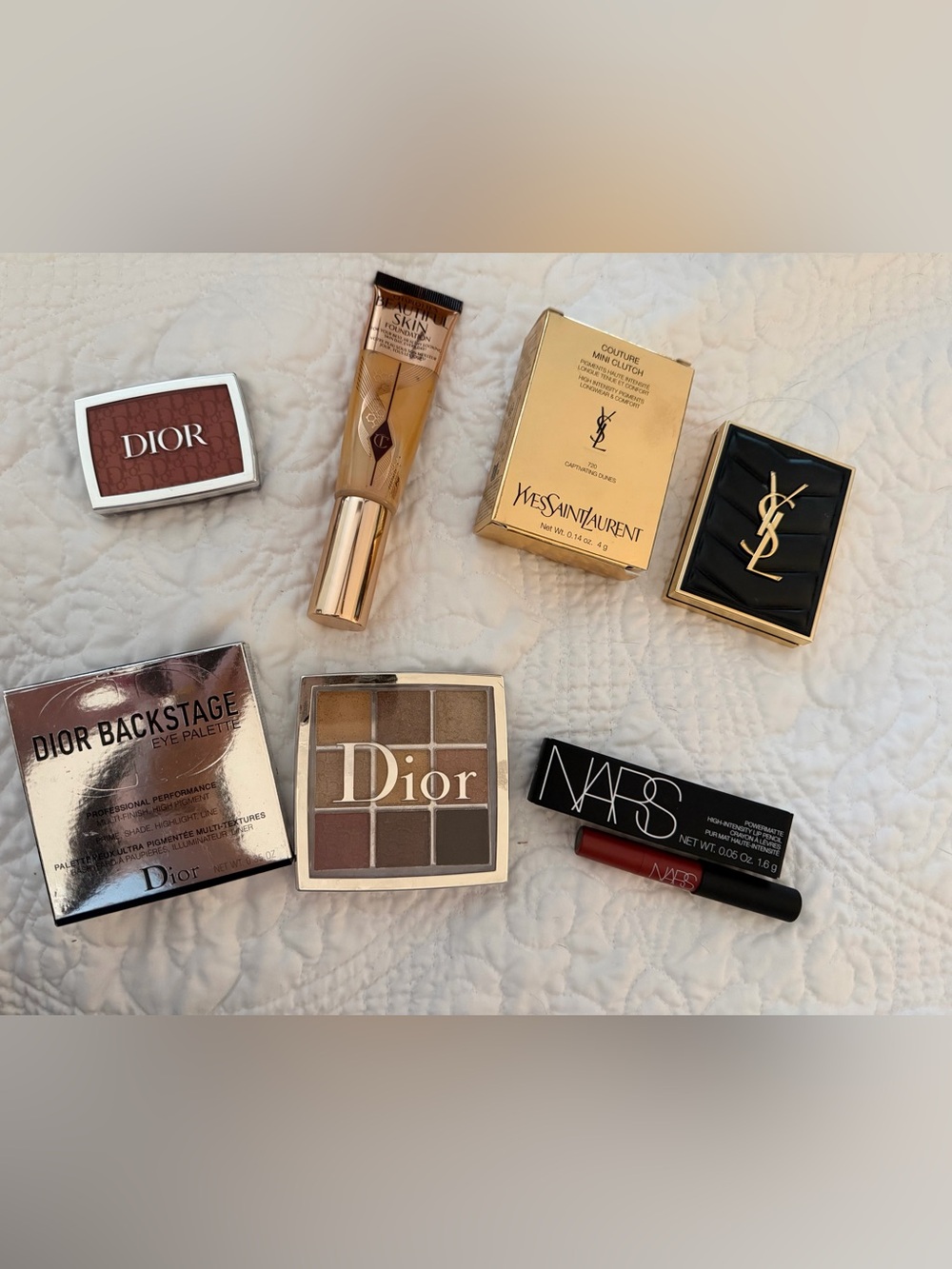 Dior, Charlotte Tilbury, YSL, and NARS Makeup Bundle
